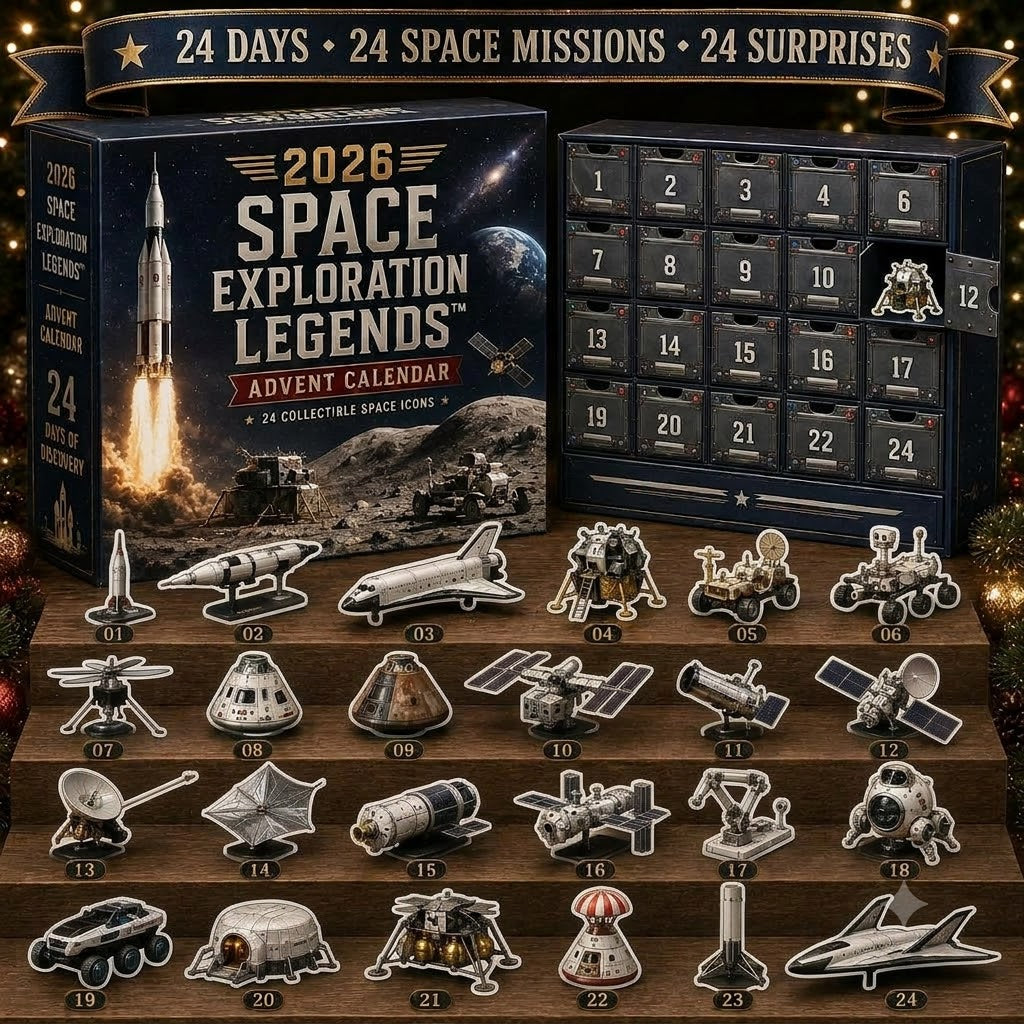 2026 Space Exploration Legends Advent Calendar - 24 Days of Space Missions, 24 Collectible Surprises