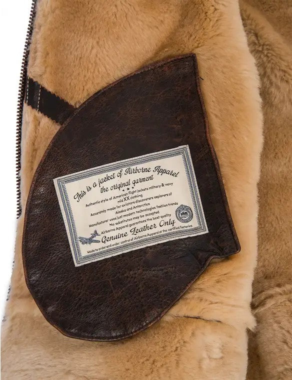 JACKET PILOT FROM SHEEPSKIN WOMEN'S HOOD NANCY LOVE ART.905
