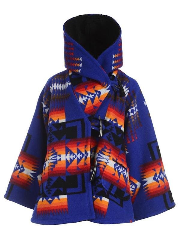 Casual Daily West Cowboy Tribal Geometric Coats Outwear