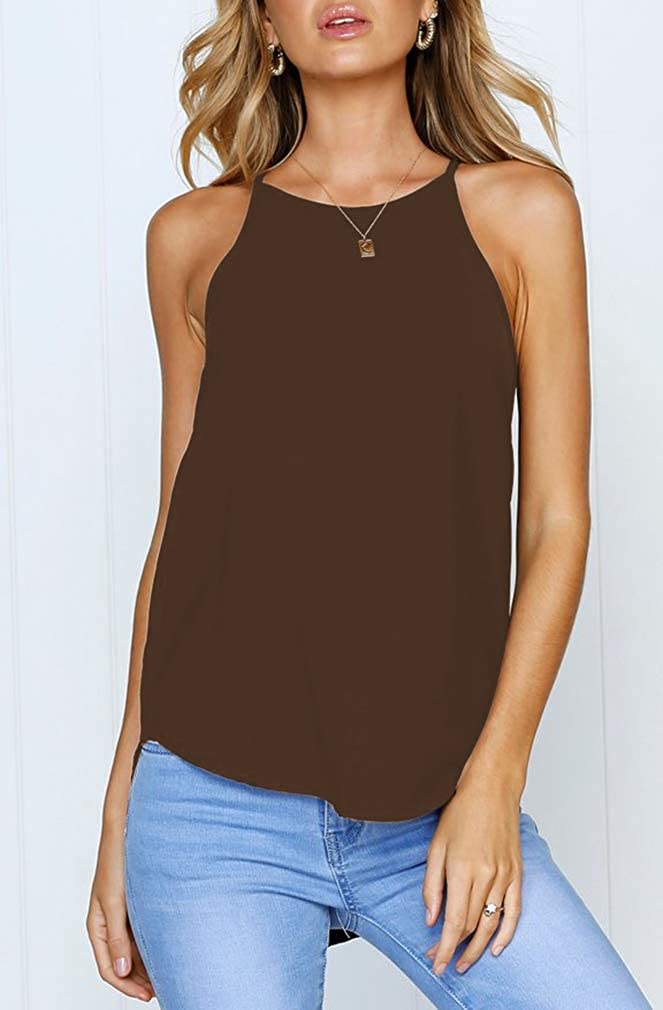 Women's sleeveless Halter vest beach shirt