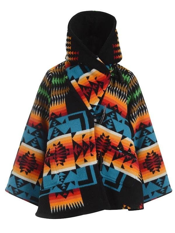 Casual Daily West Cowboy Tribal Geometric Coats Outwear