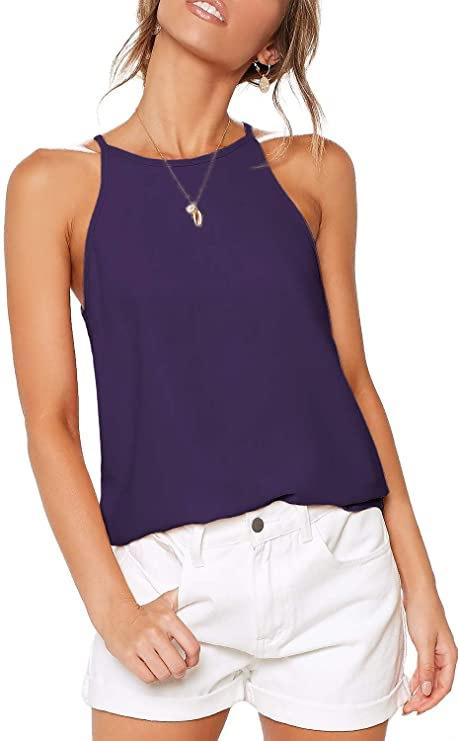 Women's sleeveless Halter vest beach shirt