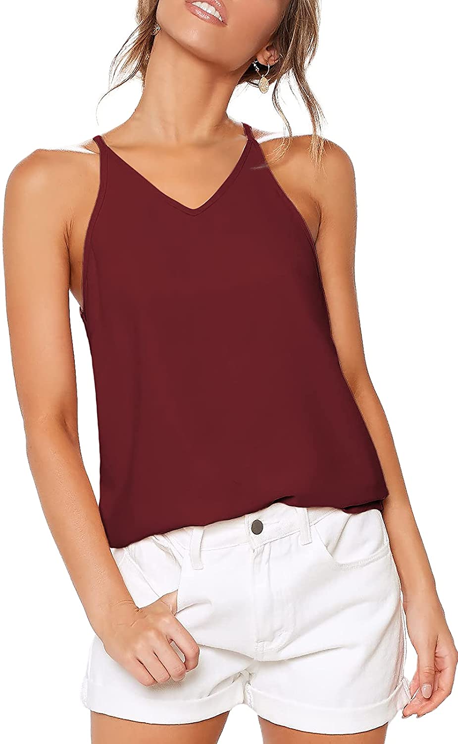 Women's sleeveless Halter vest beach shirt