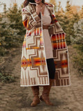 Casual Tribal Graphic Printed Hoodie Long Sleeve Coats Outwear