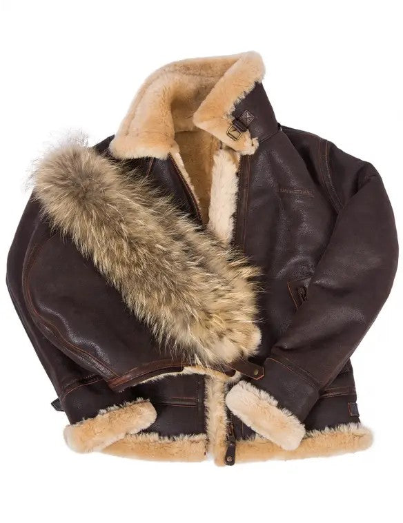 JACKET PILOT FROM SHEEPSKIN WOMEN'S HOOD NANCY LOVE ART.905