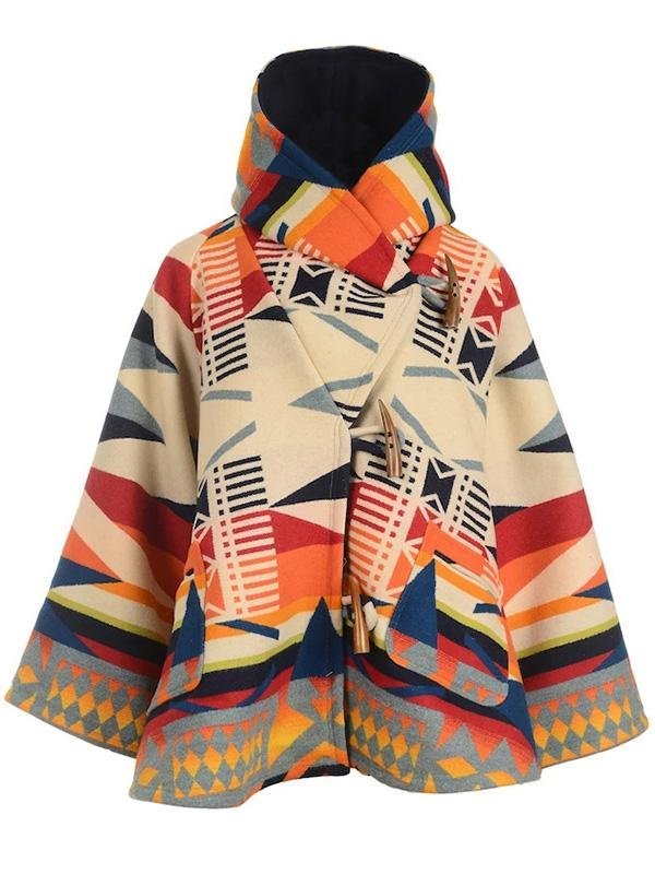Casual Daily West Cowboy Tribal Geometric Coats Outwear