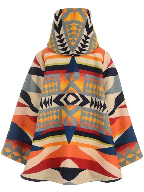 Casual Daily West Cowboy Tribal Geometric Coats Outwear