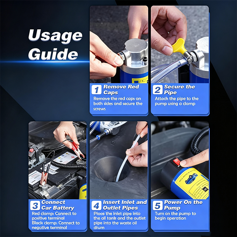 Portable Engine Oil Transfer Pump – Handy Maintenance Tool – xxwix